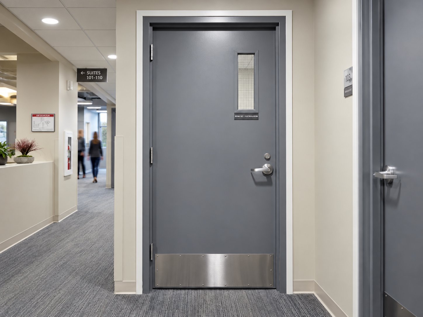Hollow Metal Commercial Steel Doors and Frames